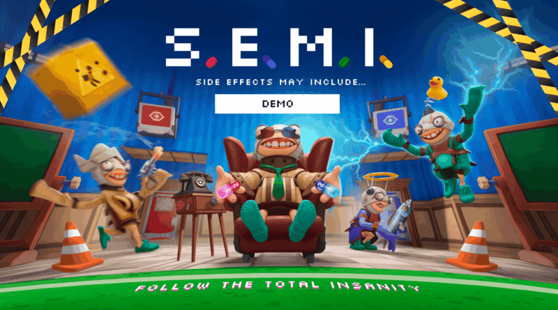 A chaotic co-op game where patients break out of a madhouse