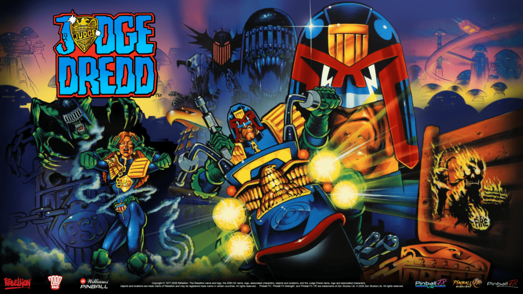 Zen Studios Brings the Classic Judge Dredd Pinball Table to Pinball FX This Fall
